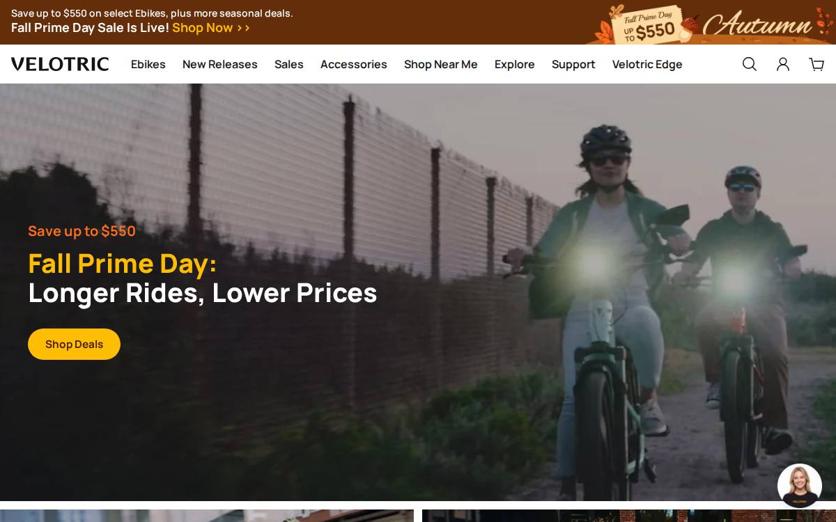 Velotric website preview