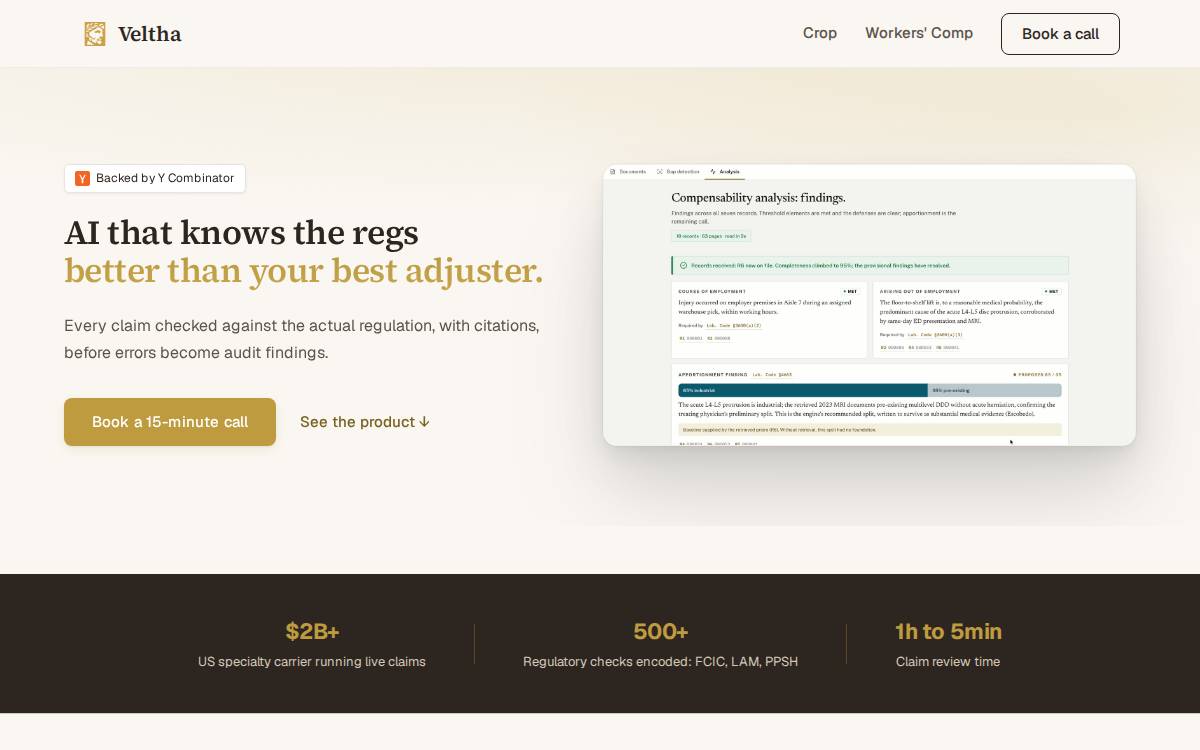 Veltha website preview