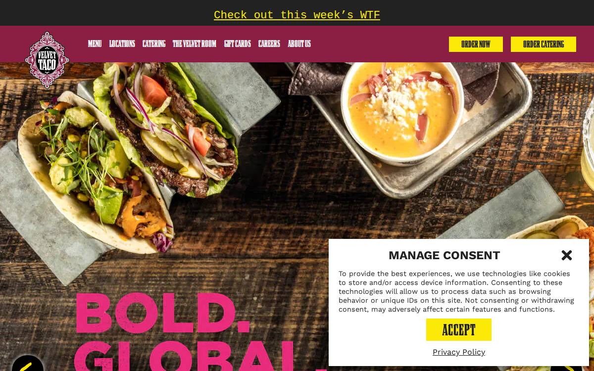 Velvettaco website preview