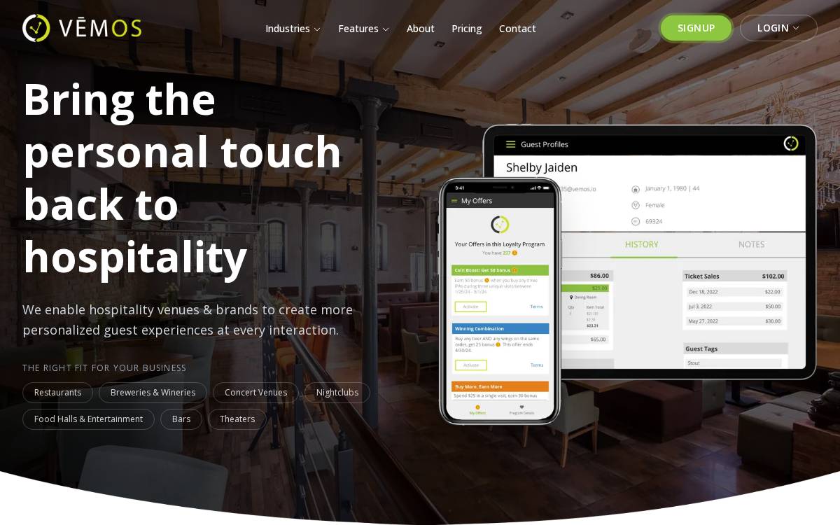 Vemos website preview