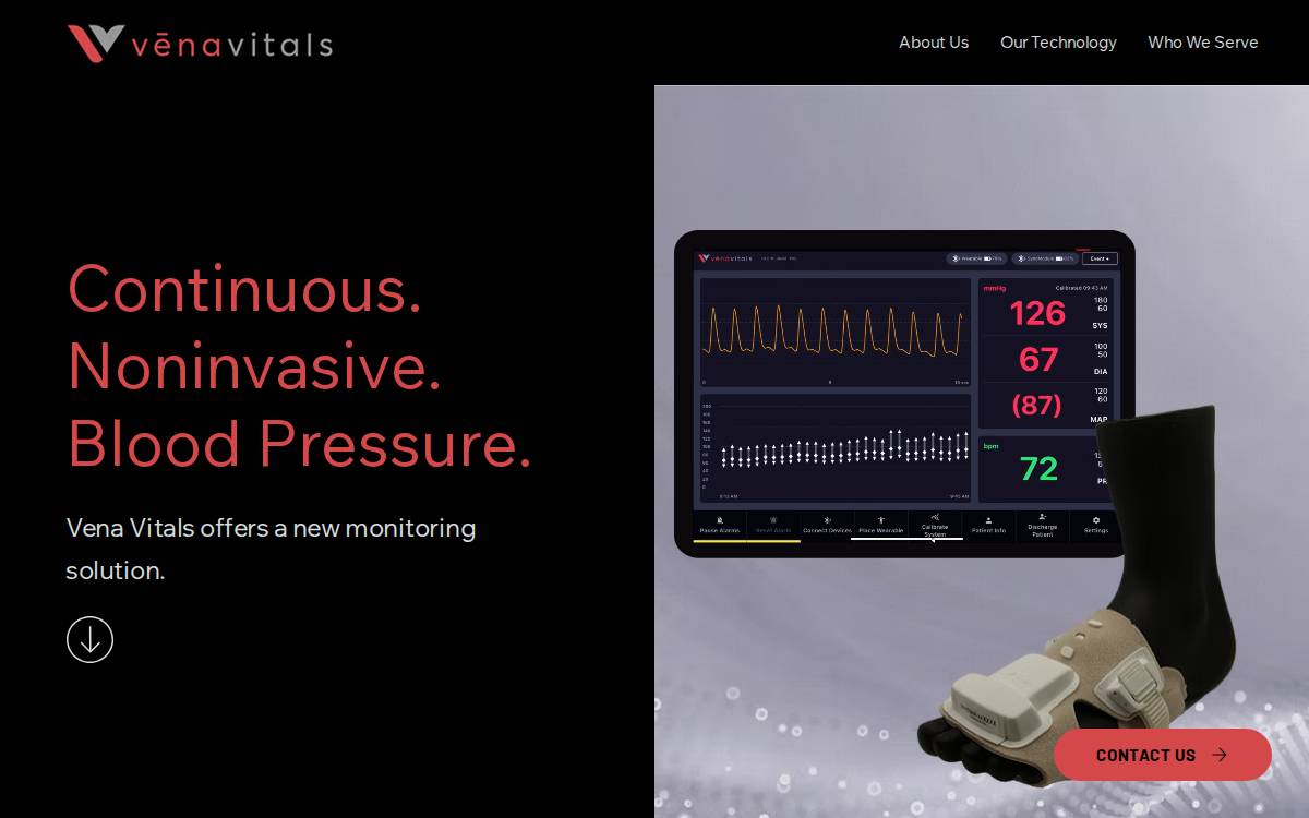 Vena Vitals website preview