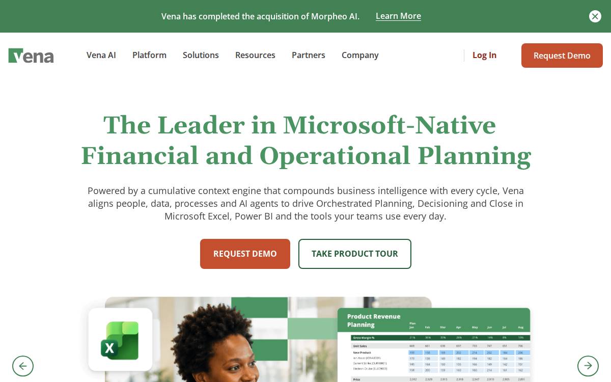 Vena Solutions website preview