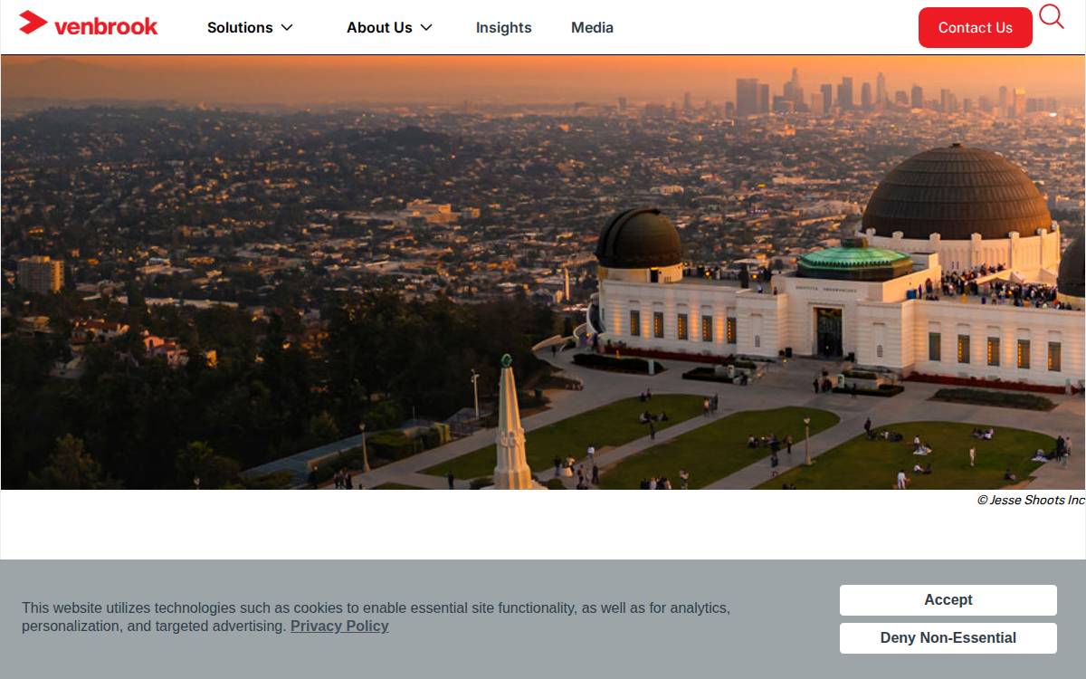 Venbrook website preview