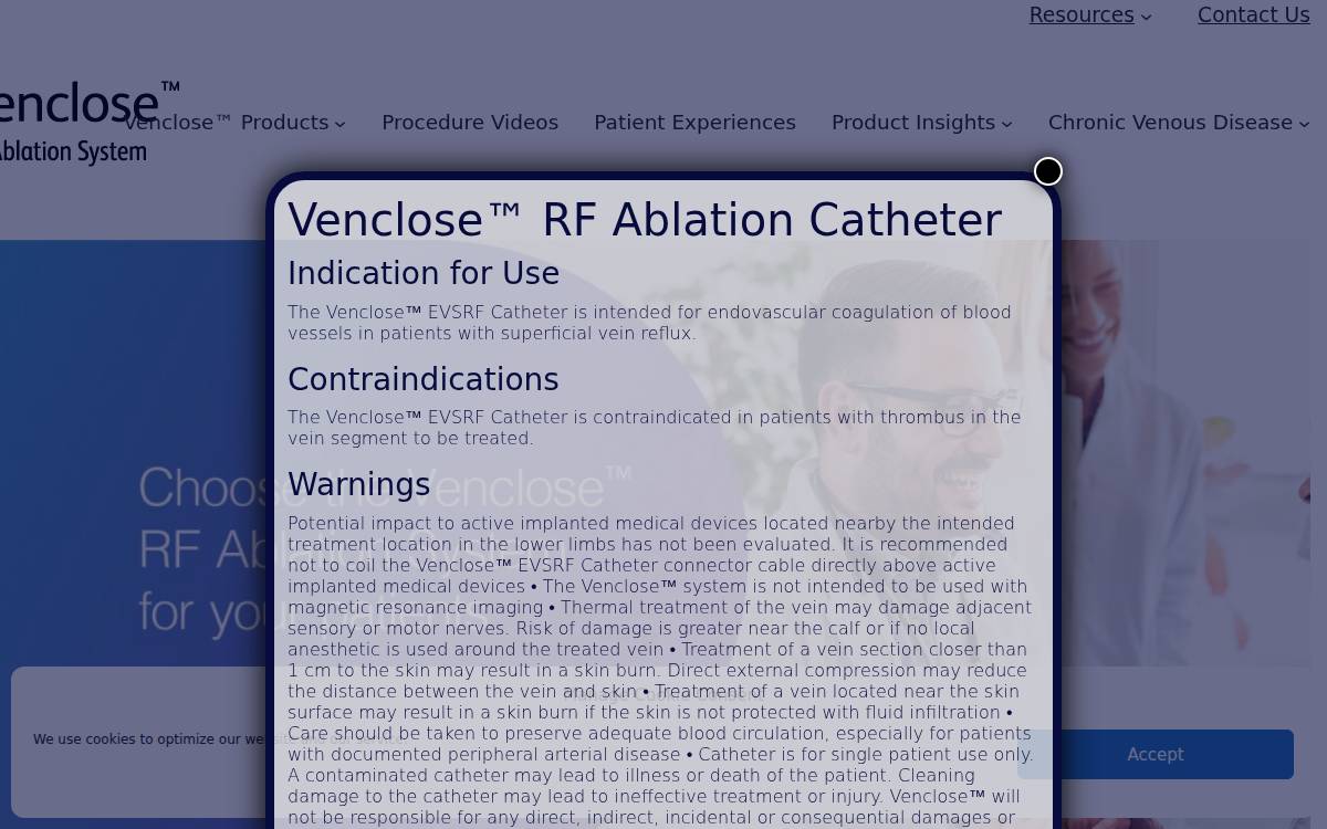 Venclose website preview