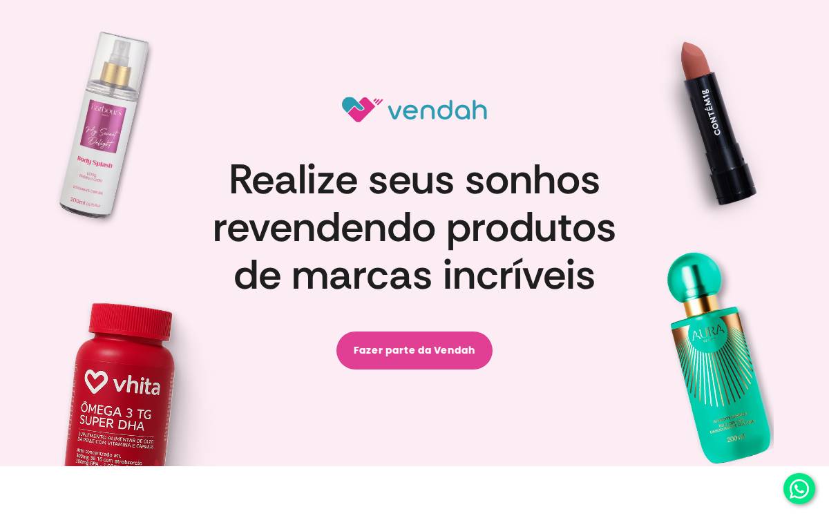 Vendah website preview