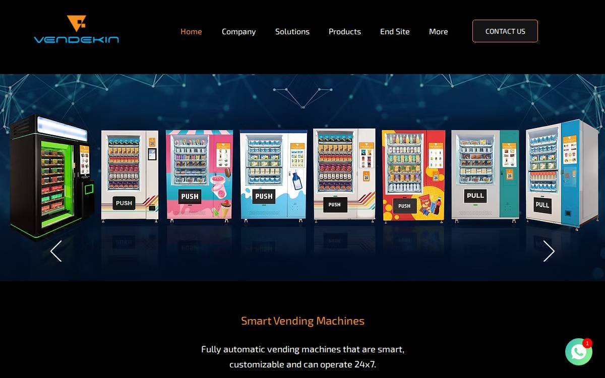 Vendekin website preview