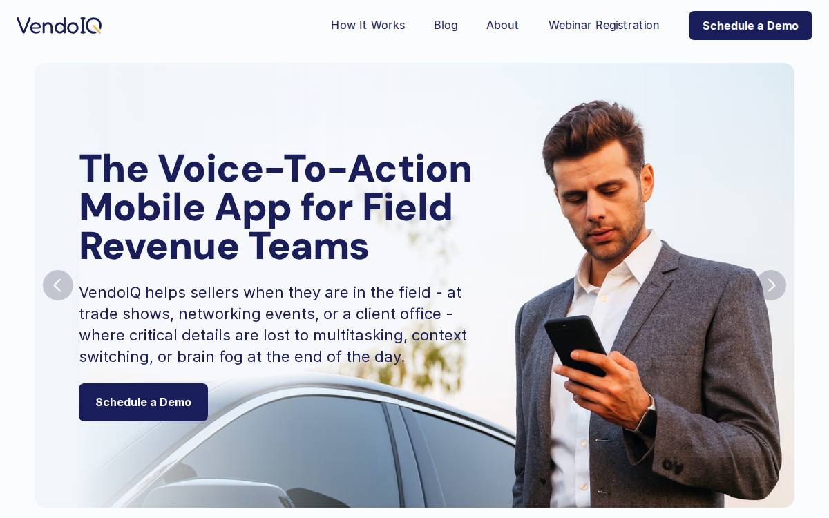 VendoIQ website preview