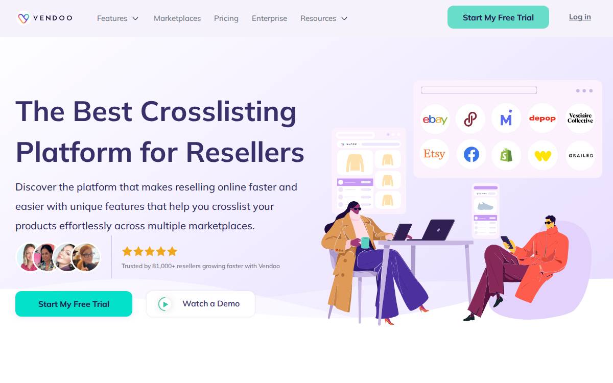 Vendoo website preview