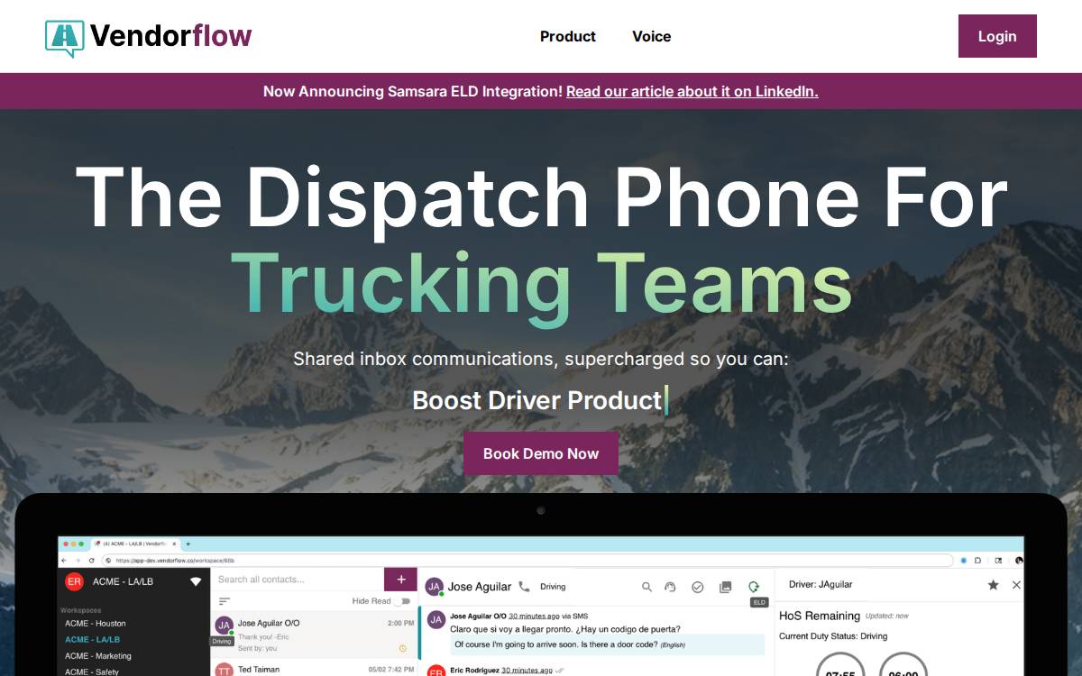 Vendorflow website preview