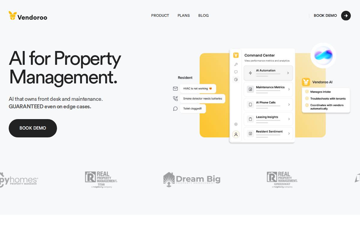 Vendoroo website preview