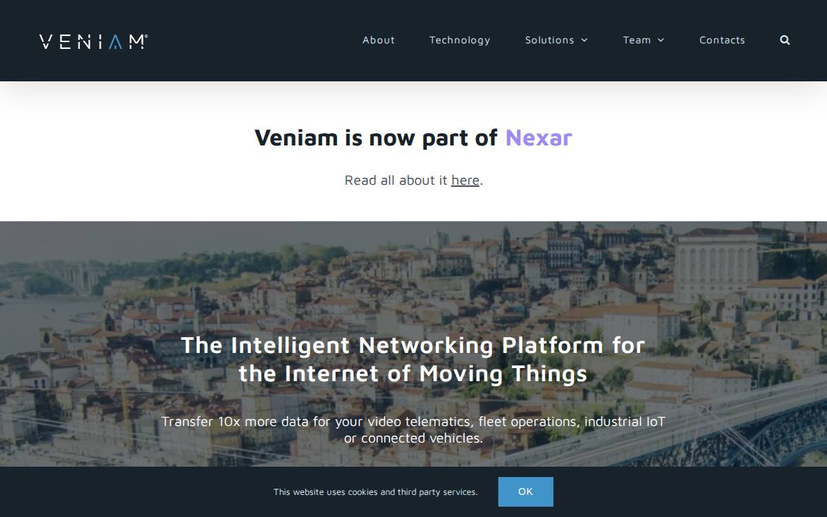 Veniam website preview