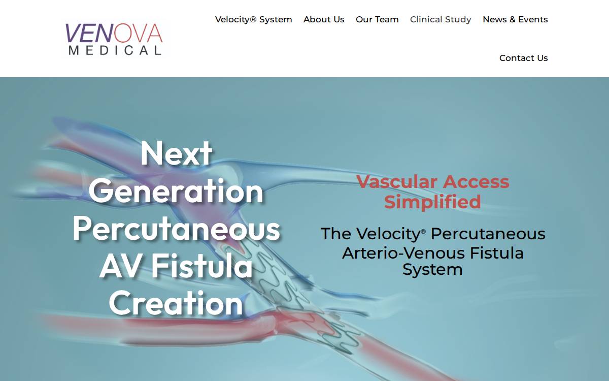 Venova Medical website preview
