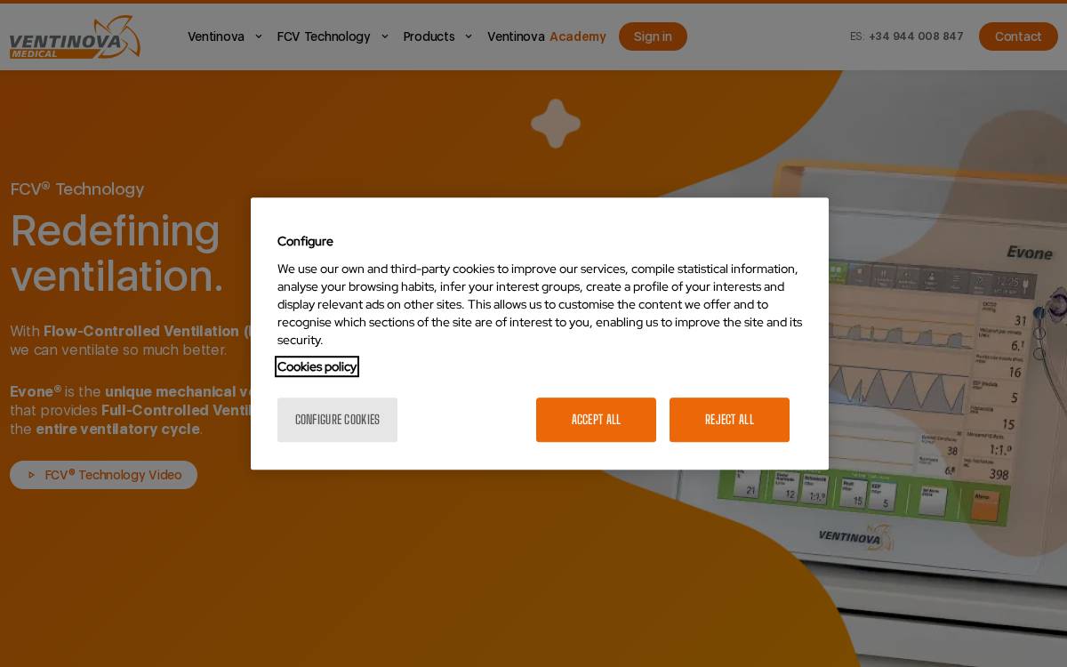 Ventinova Medical website preview