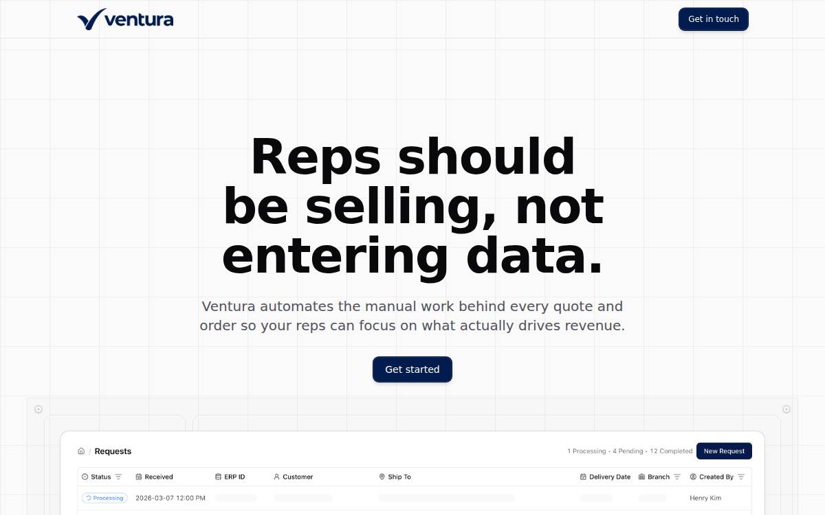 Ventura website preview