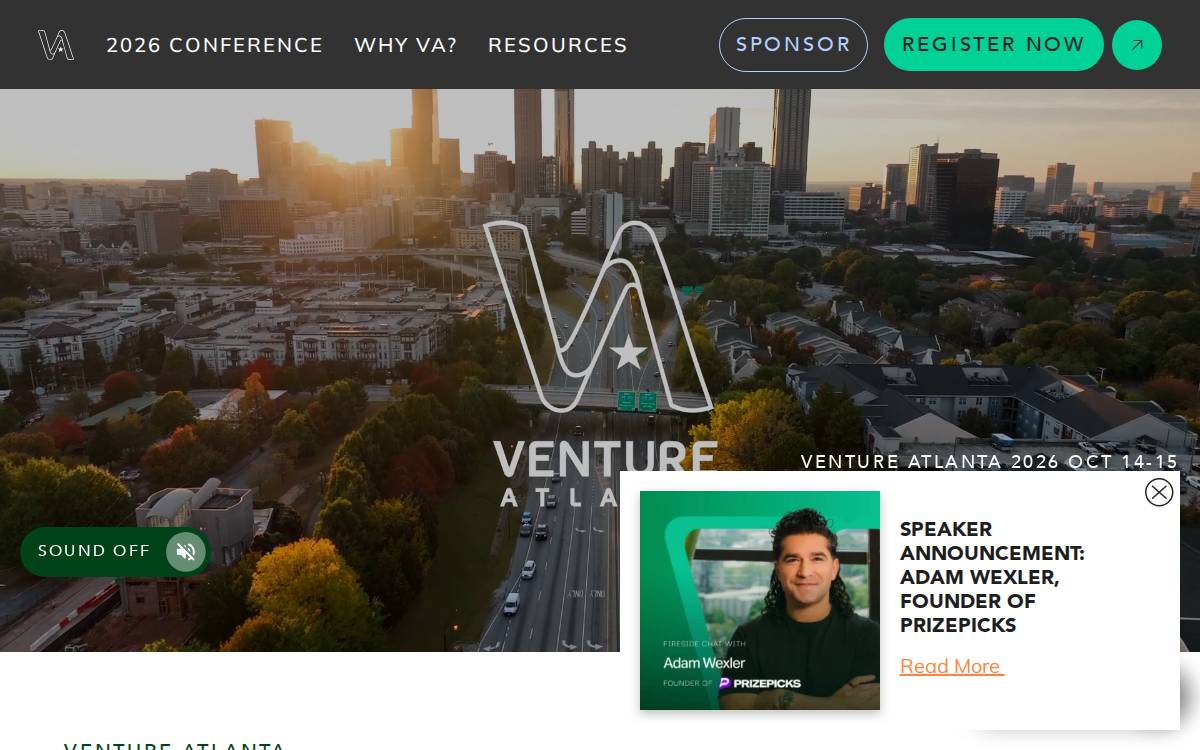 Ventureatlanta website preview