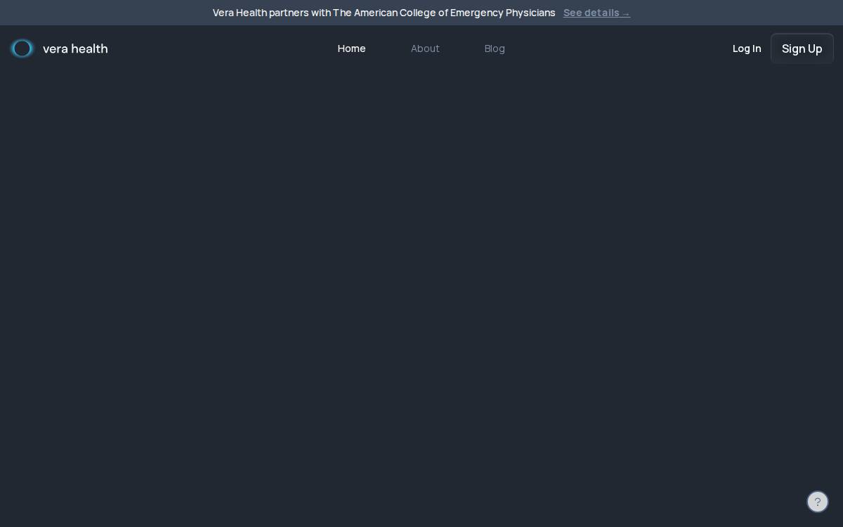 Vera Health website preview