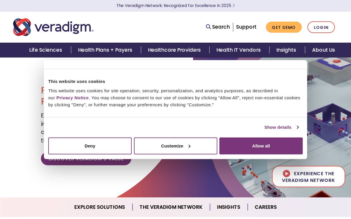 Veradigm website preview