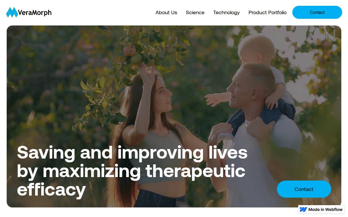 VeraMorph website preview