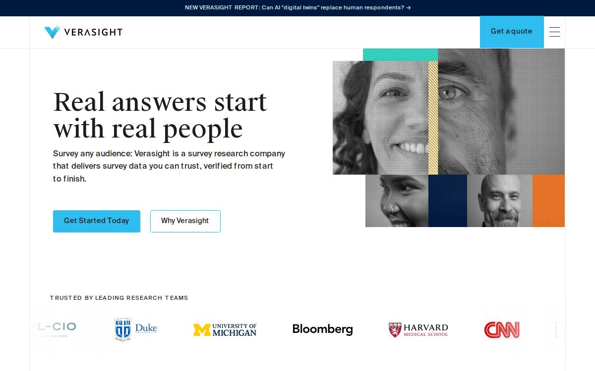 Verasight website preview