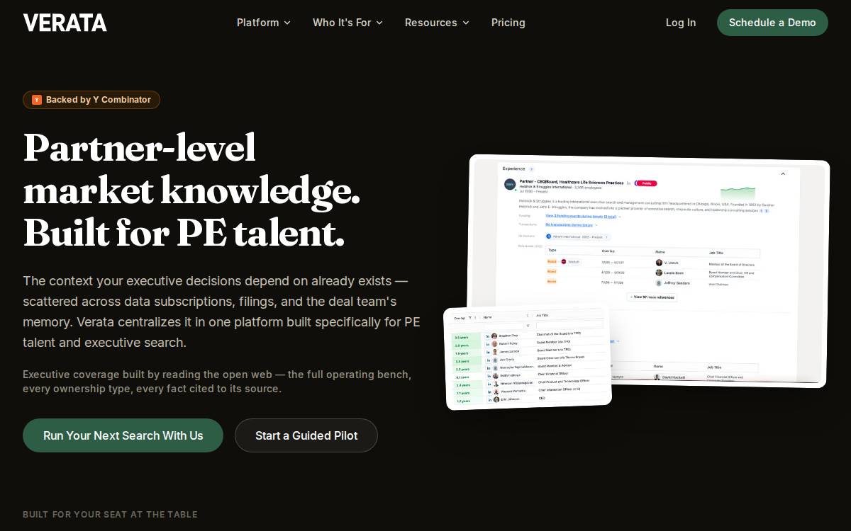 Verata website preview