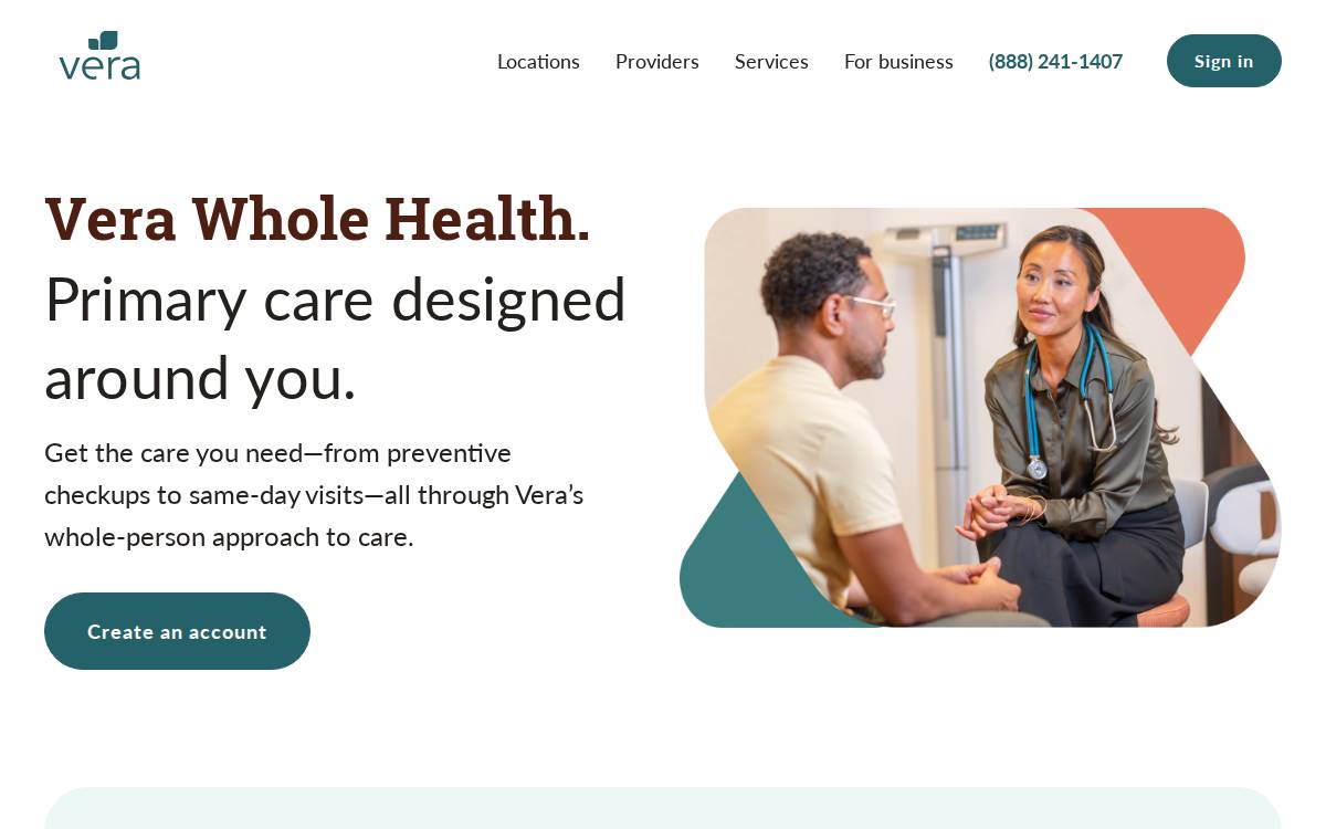 Verawholehealth website preview