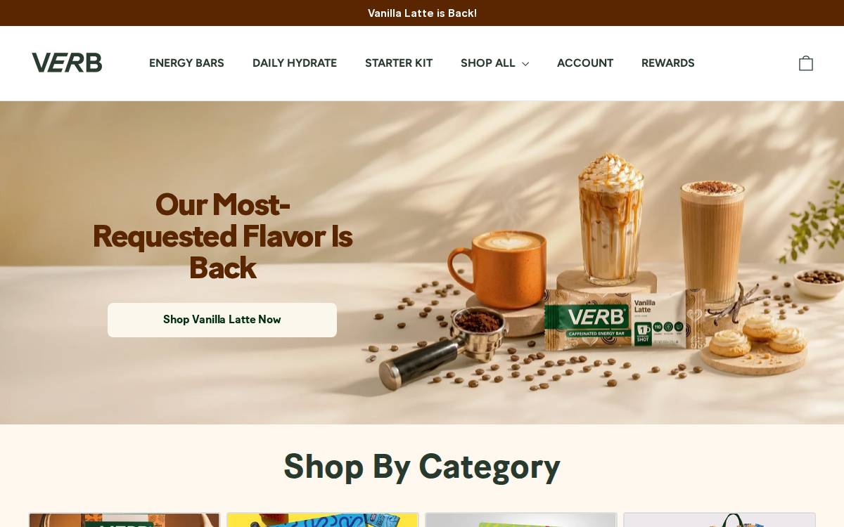 Verb Energy website preview