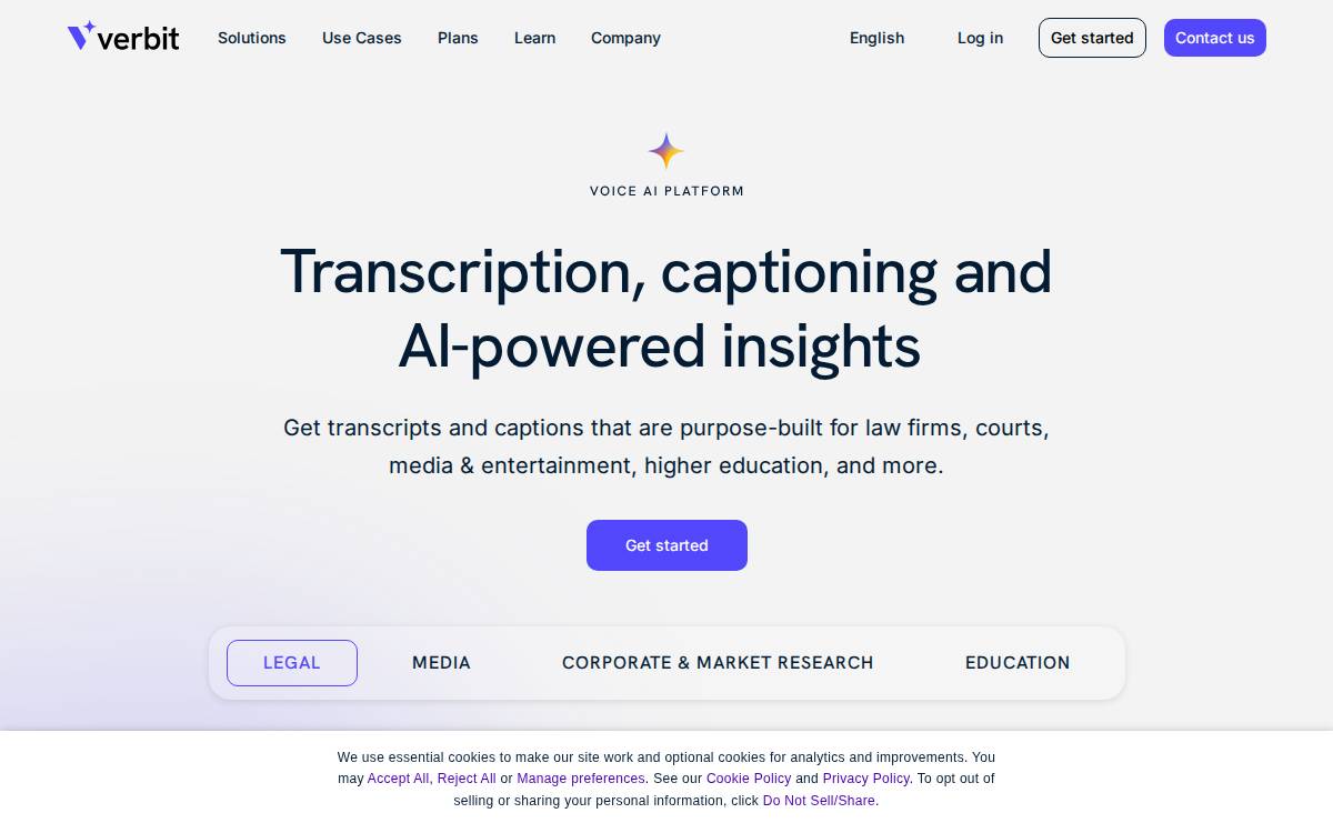Verbit website preview