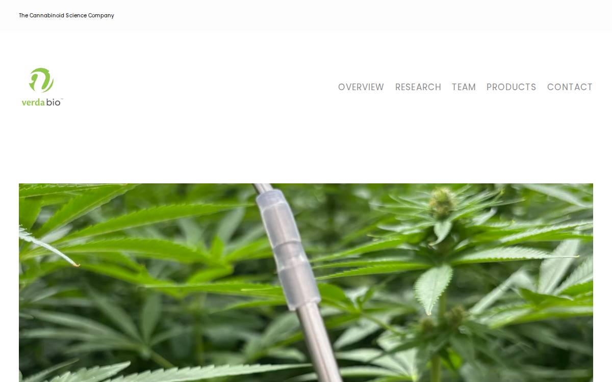 Verda Bio website preview
