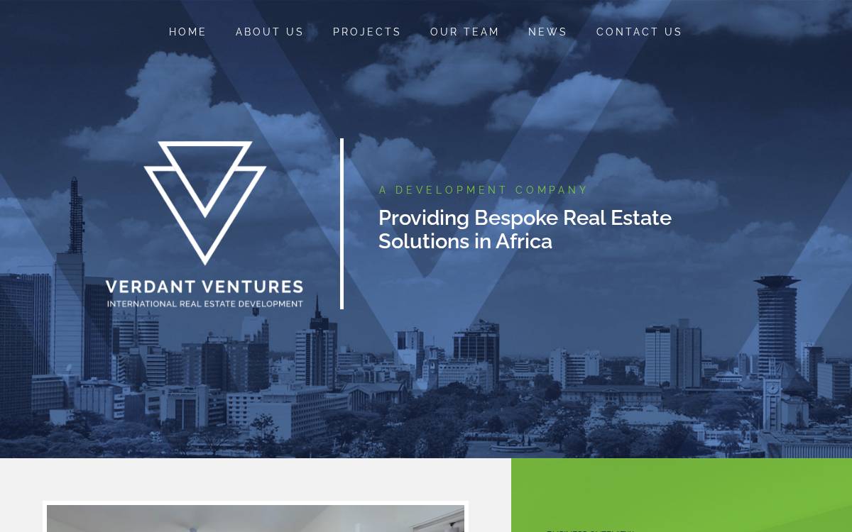 Verdant Ventures website preview