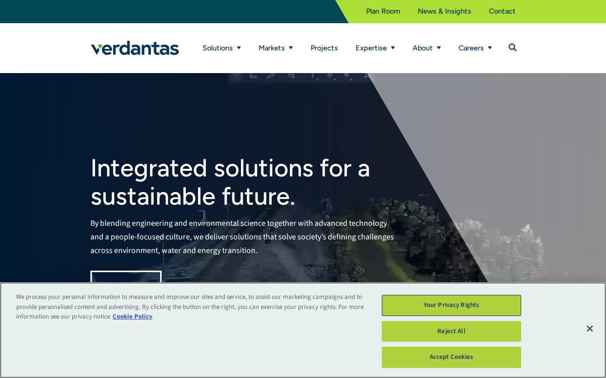 Verdantas website preview