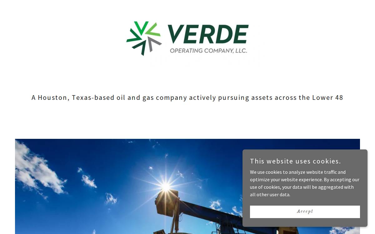 Verdeoperating website preview