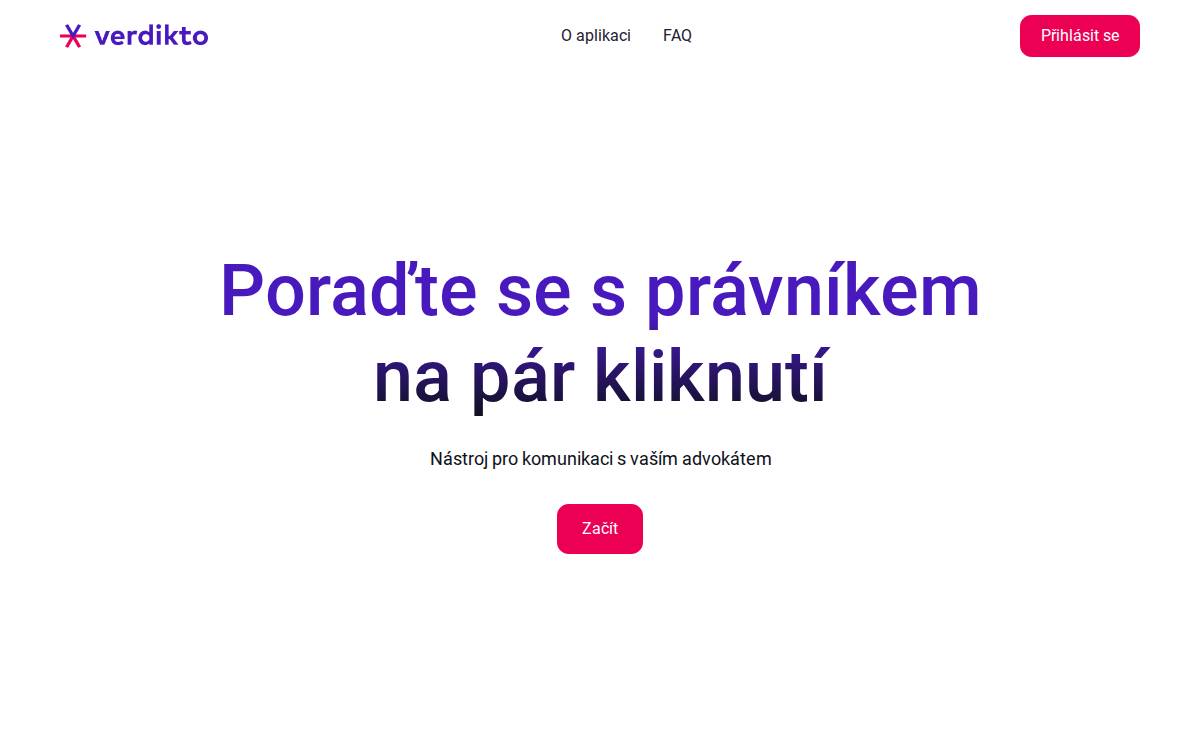 Verdikto website preview