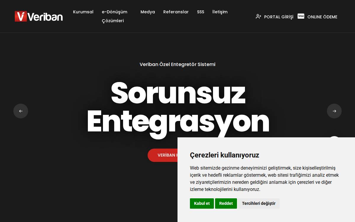 Veriban website preview