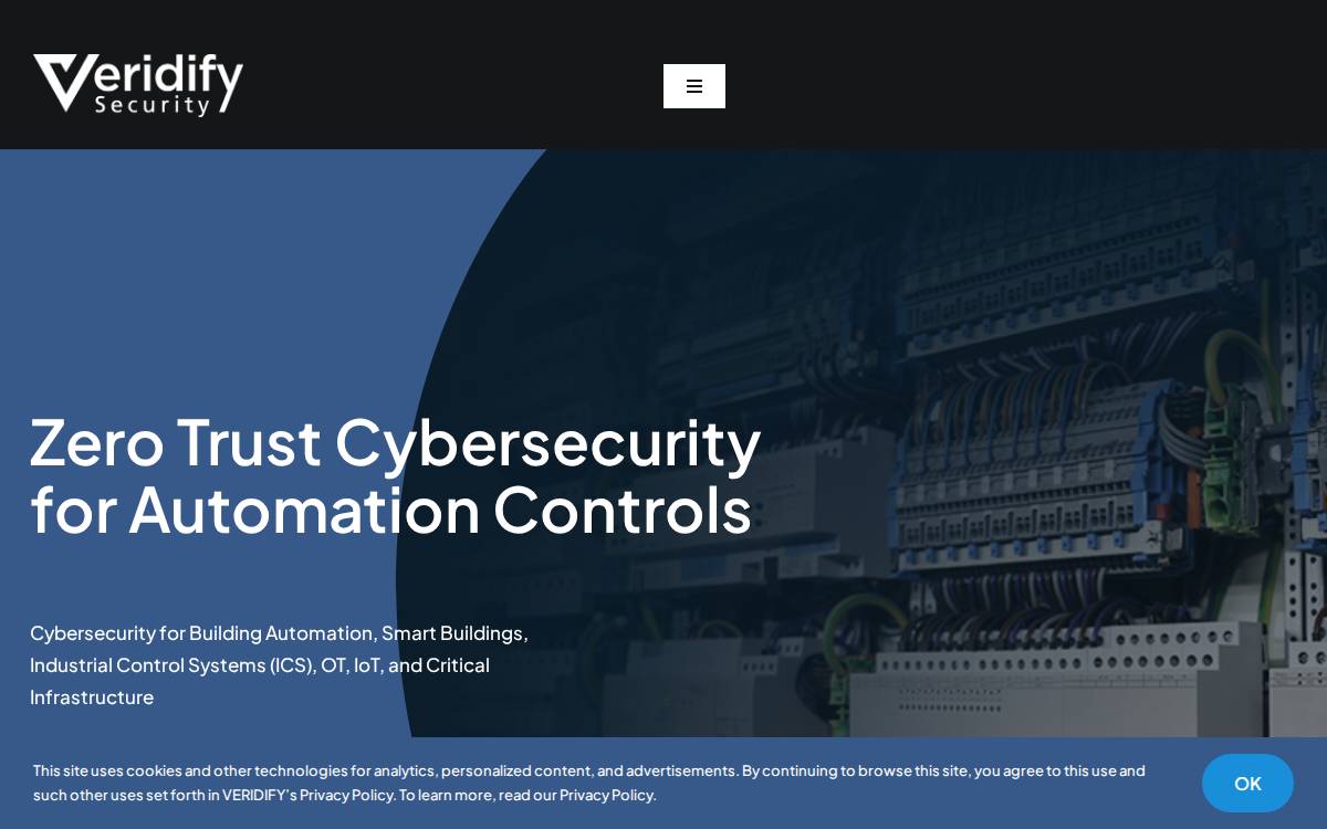 Veridify Security website preview