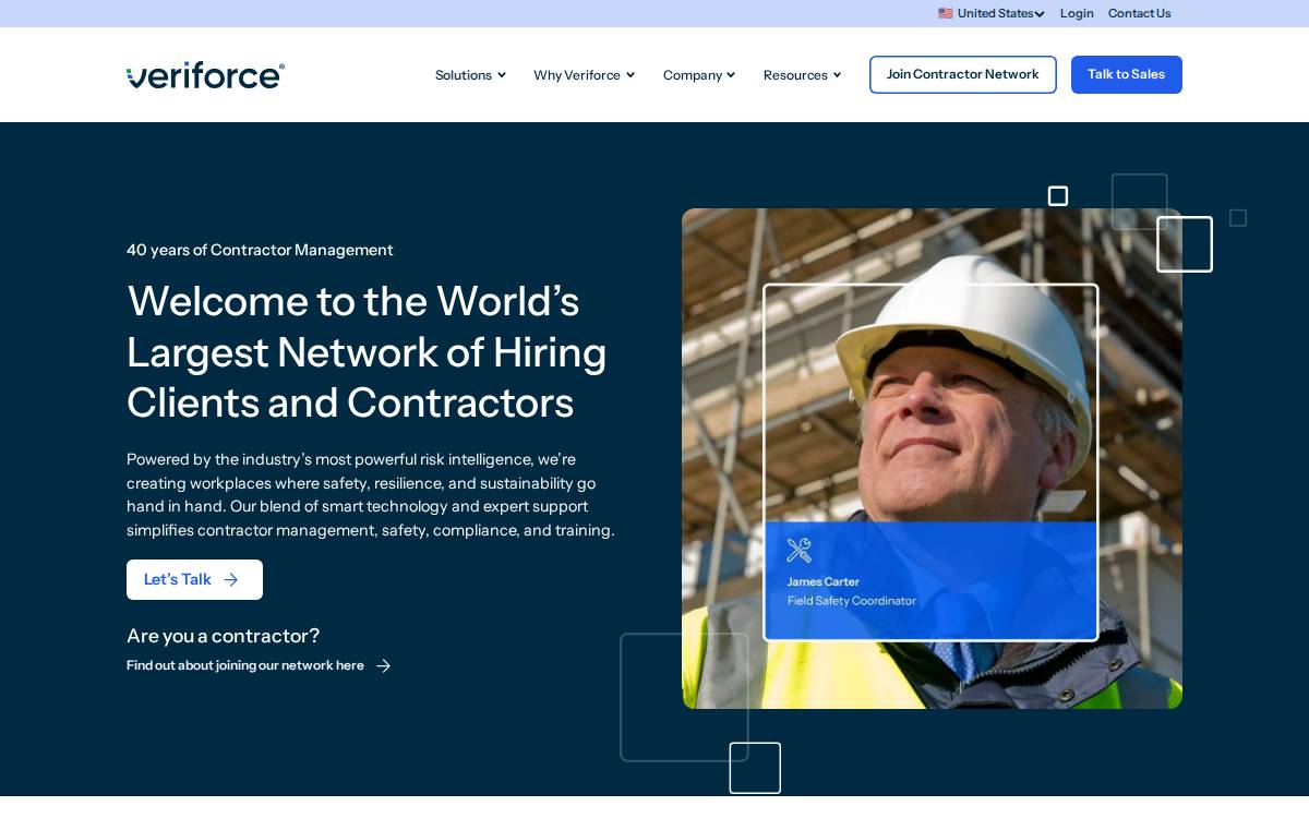 Veriforce website preview