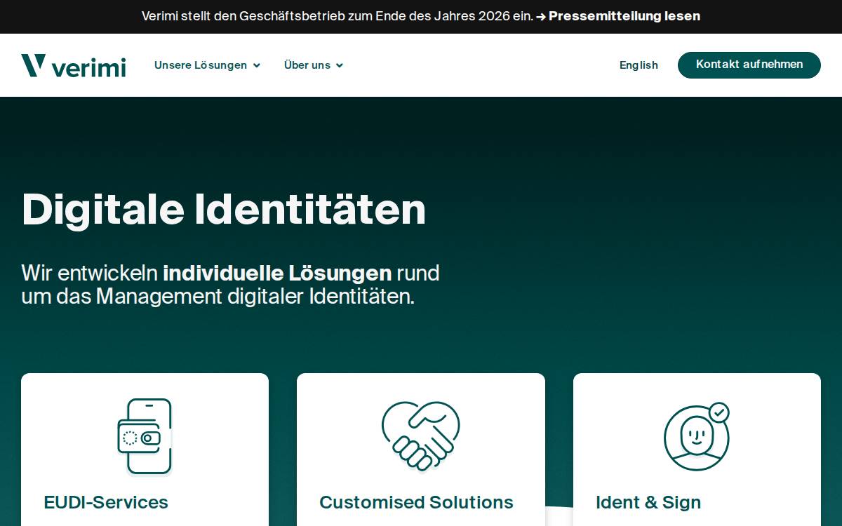 Verimi website preview