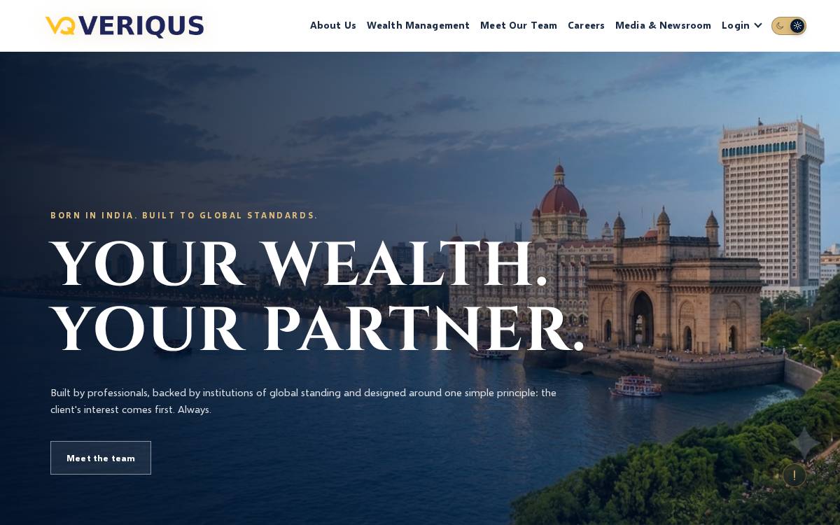 Veriqus website preview