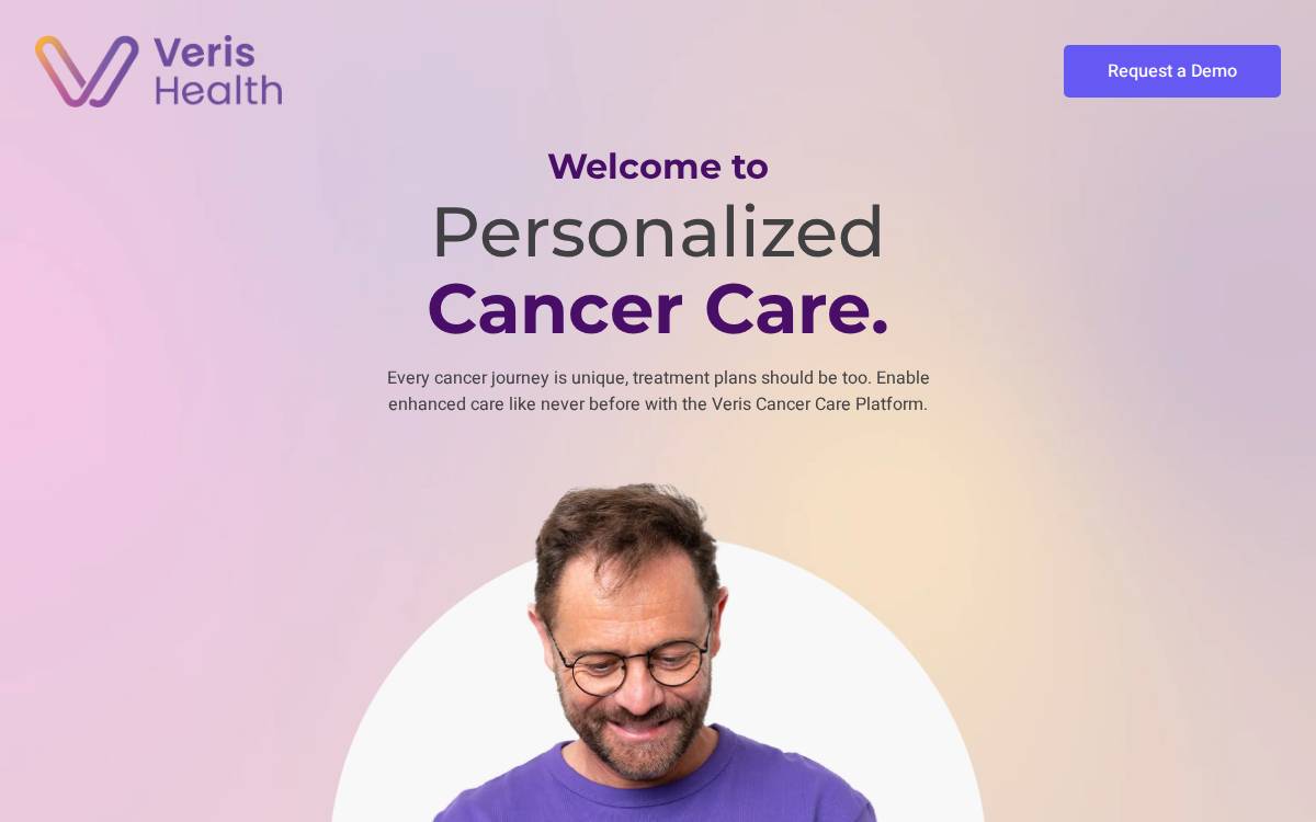 Veris Health website preview