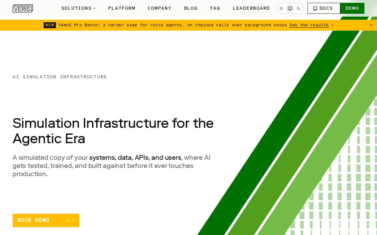 Veris website preview