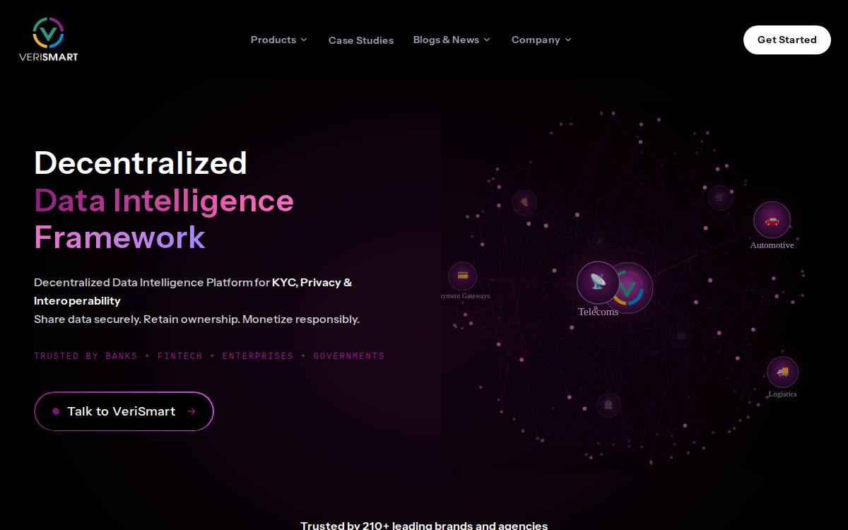 Verismart website preview