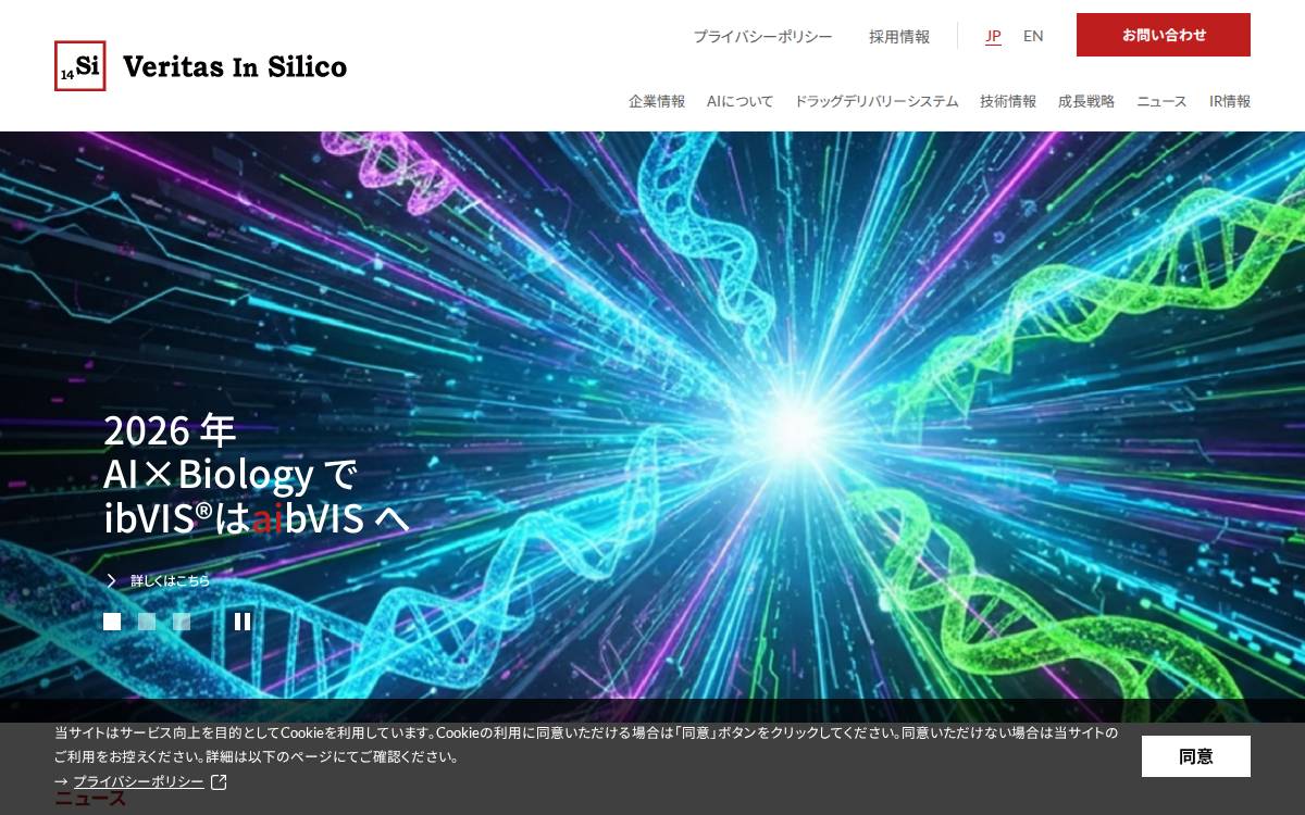 Veritas In Silico website preview