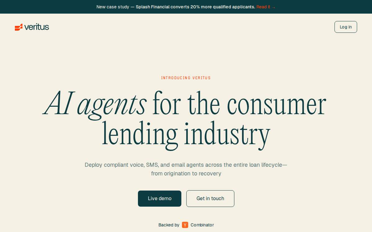 Veritusagent website preview