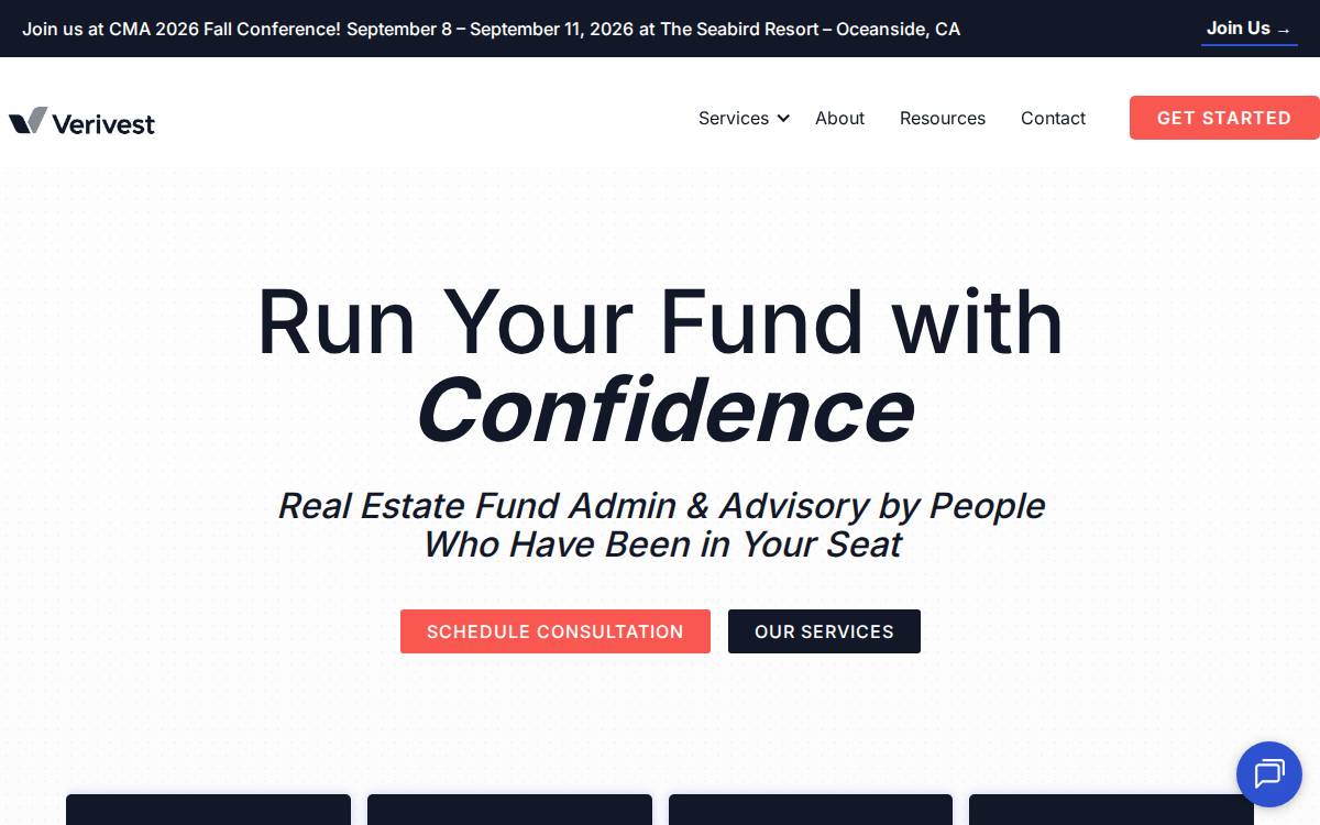 Verivest website preview