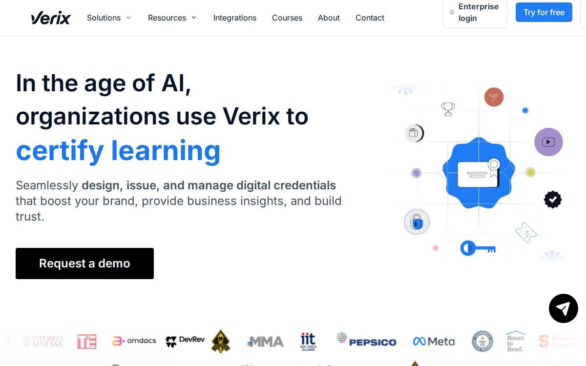 Verix website preview