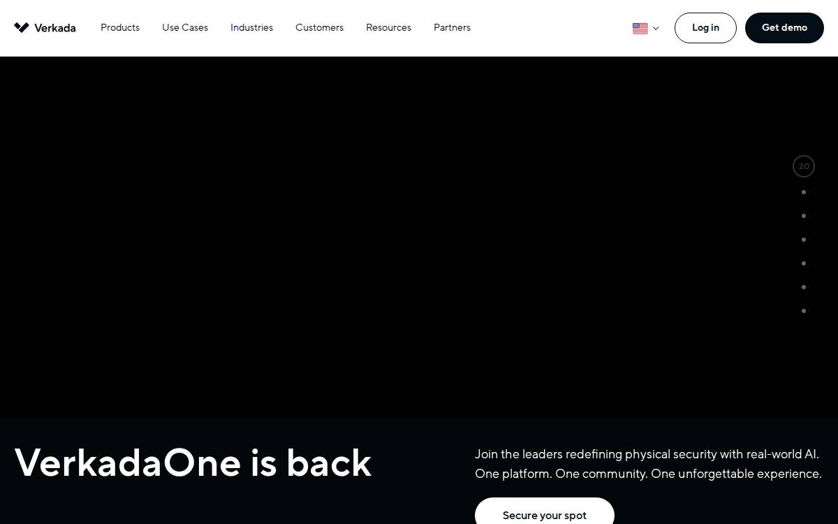 Verkada website preview