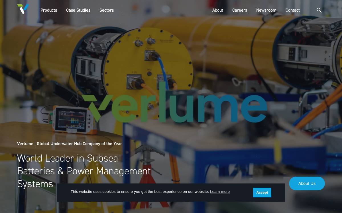 Verlume website preview