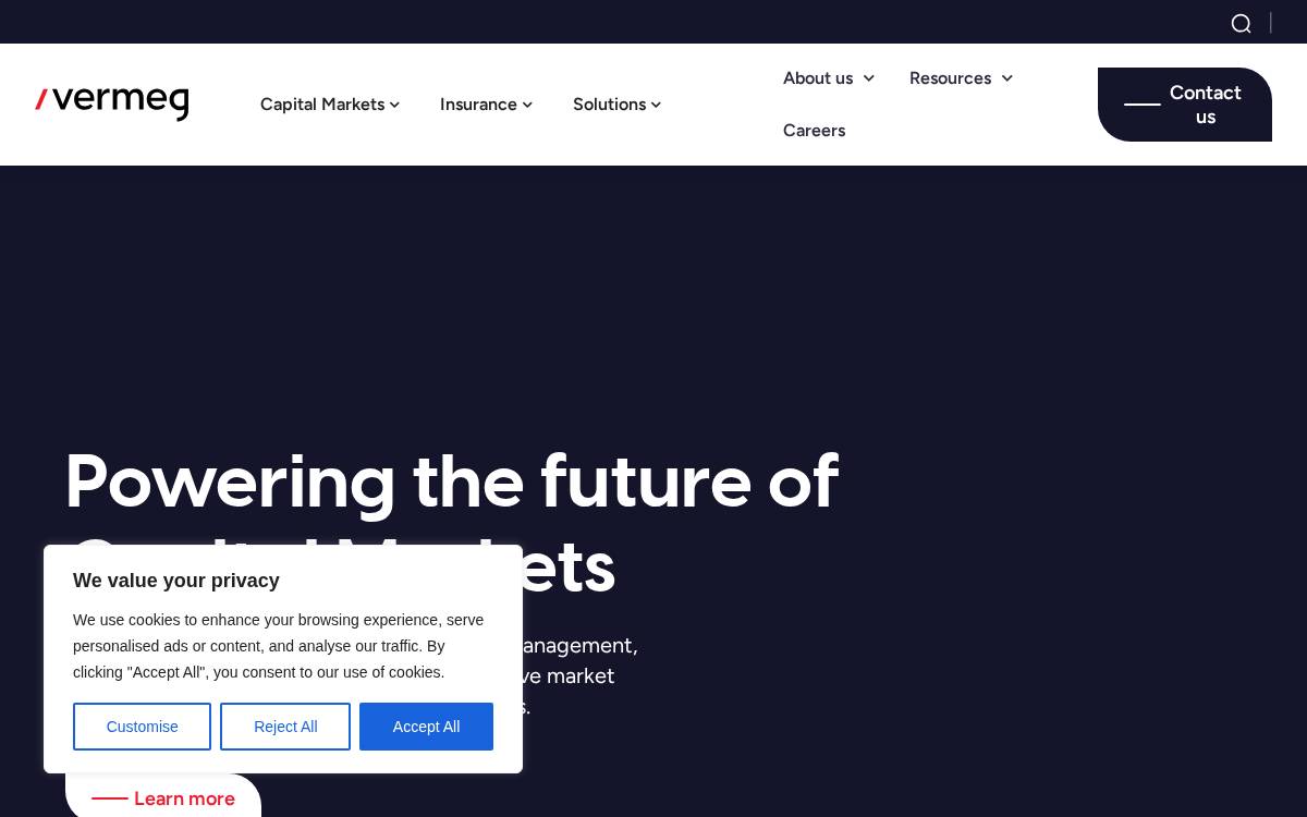 Vermeg website preview