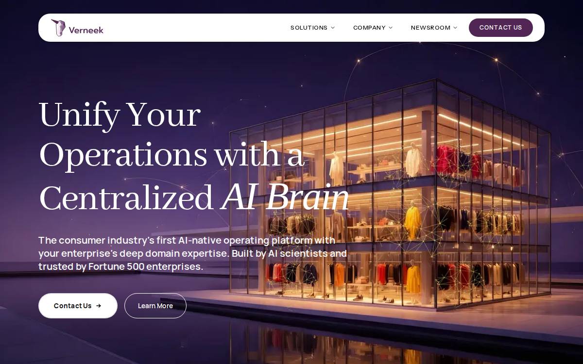 Verneek website preview