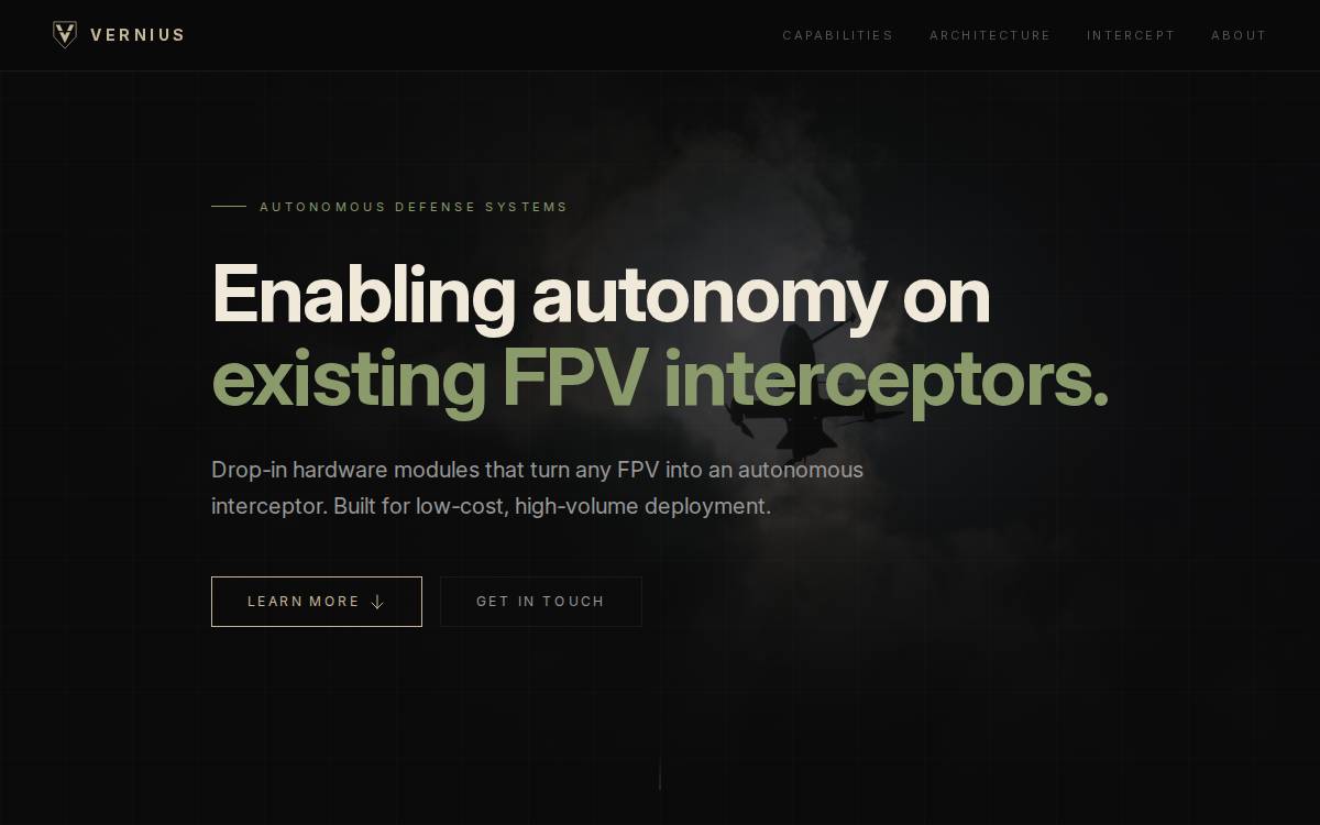 Vernius Systems, Inc. website preview