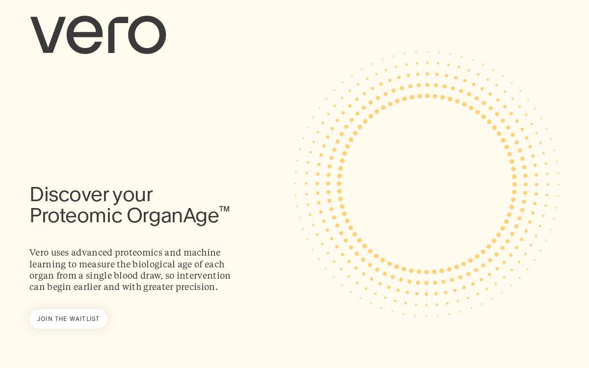 Vero Bioscience website preview